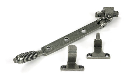 From The Anvil - Pewter 8" Reeded Stay (Steel Window) | Sku. 52017 | Trade Door Handles.
