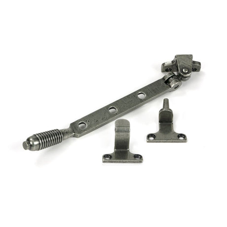 From The Anvil - Pewter 8" Reeded Stay (Steel Window) | Sku. 52017 | Trade Door Handles.