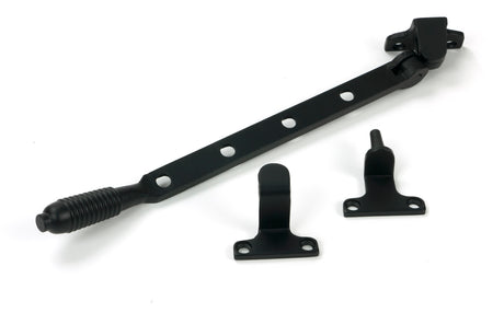 From The Anvil - Matt Black 10" Reeded Stay (Steel Window) | Sku. 52020 | Trade Door Handles.