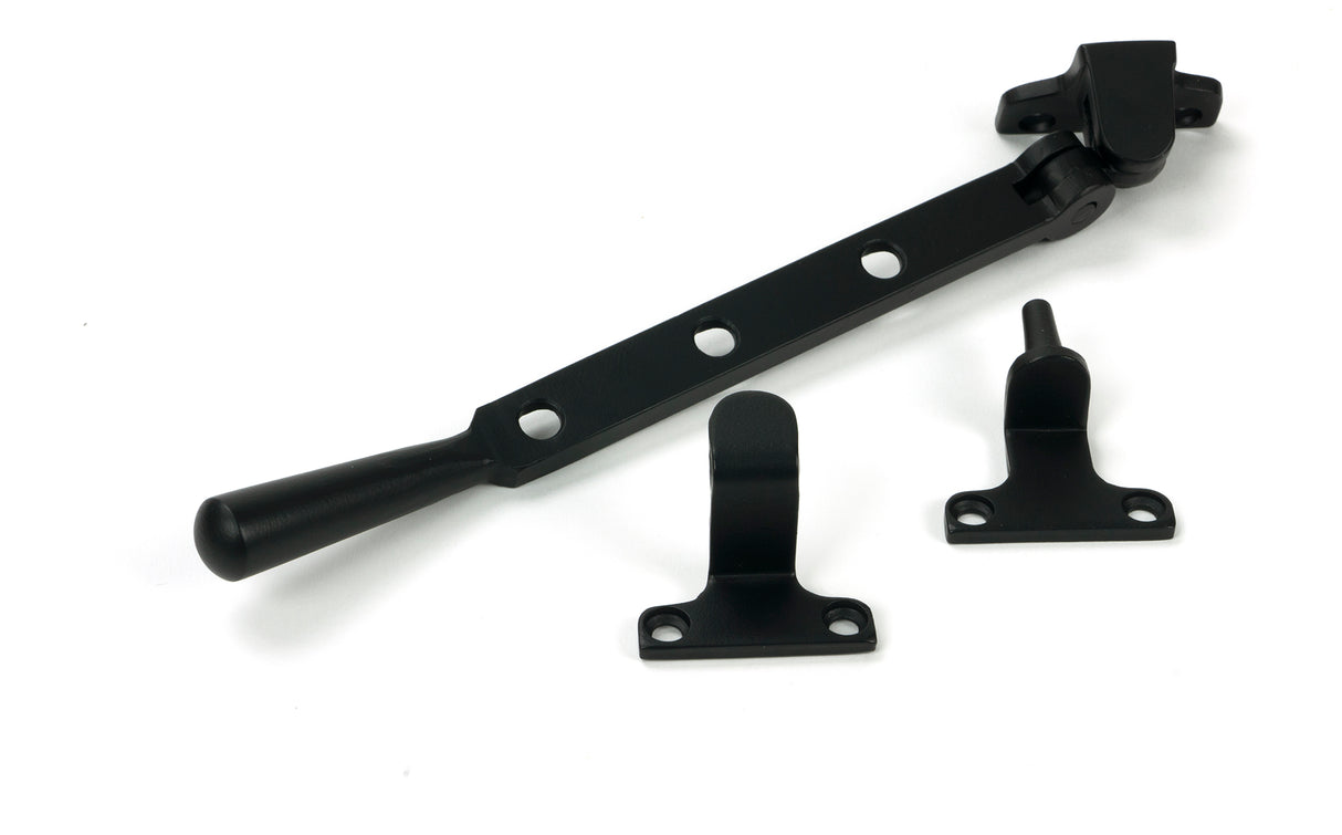 From The Anvil - Matt Black 8" Newbury Stay (Steel Window) | Sku. 52024 | Trade Door Handles.