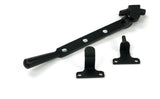 From The Anvil - Matt Black 8" Newbury Stay (Steel Window) | Sku. 52024 | Trade Door Handles.