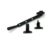 From The Anvil - Matt Black 8" Newbury Stay (Steel Window) | Sku. 52024 | Trade Door Handles.