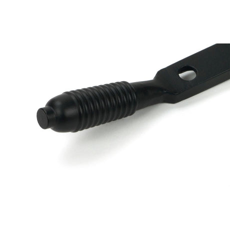 From The Anvil - Matt Black 10" Newbury Stay (Steel Window) | Sku. 52028 | Trade Door Handles.