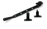 From The Anvil - Matt Black 10" Newbury Stay (Steel Window) | Sku. 52028 | Trade Door Handles.