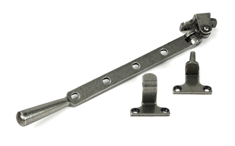 From The Anvil - Pewter 10" Newbury Stay (Steel Window) | Sku. 52029 | Trade Door Handles.