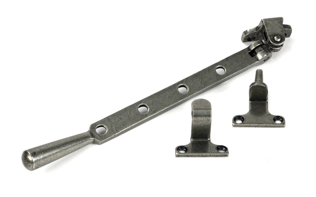 From The Anvil - Pewter 10" Newbury Stay (Steel Window) | Sku. 52029 | Trade Door Handles.