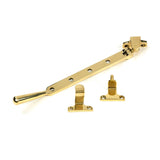 From The Anvil - Polished Brass 10" Newbury Stay (Steel Window) | Sku. 52030 | Trade Door Handles.