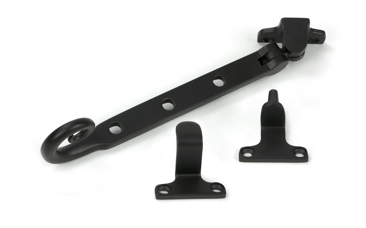 From The Anvil - Aged Bronze 8" Monkeytail Stay (Steel Window) | Sku. 52031 | Trade Door Handles.