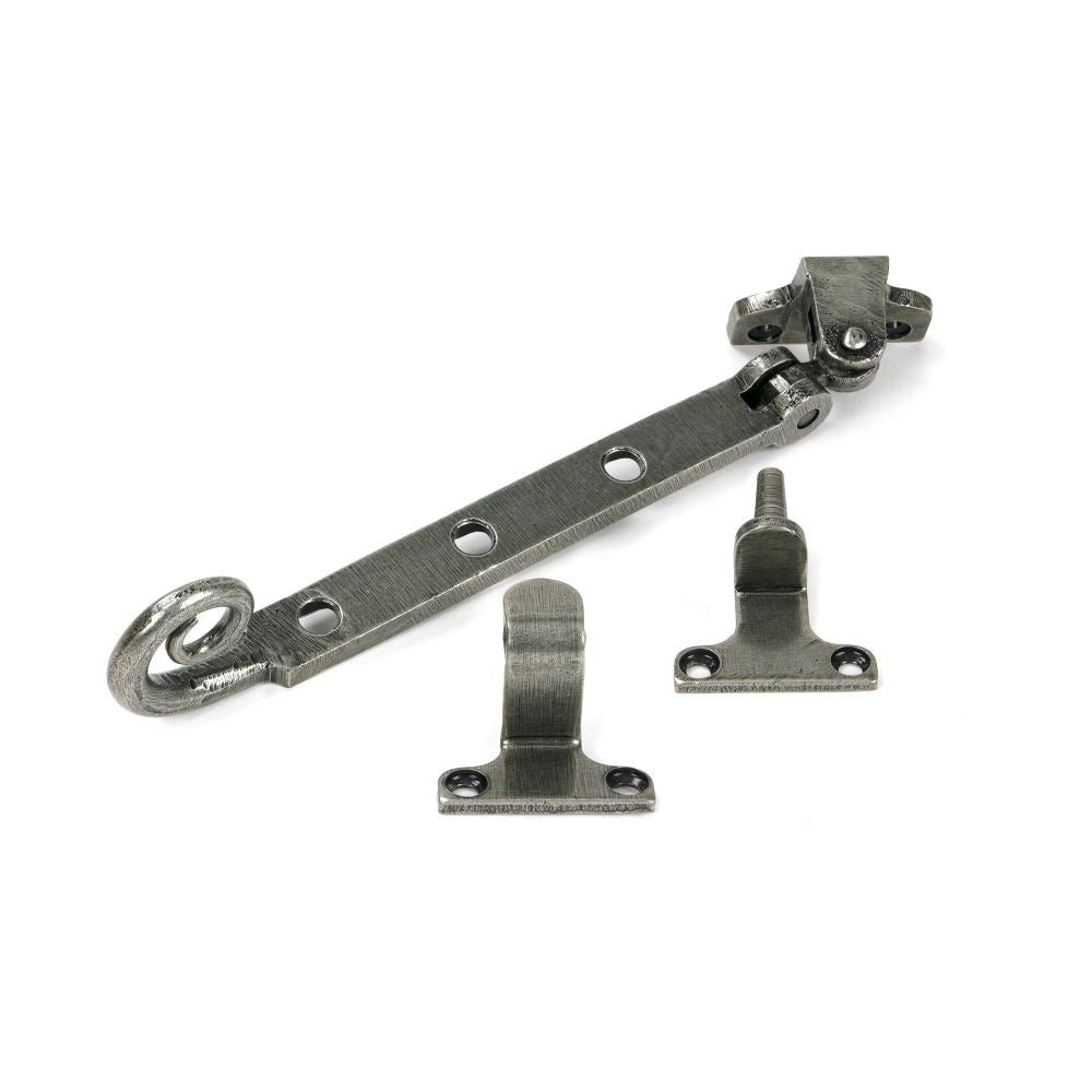 From The Anvil - Pewter 8" Monkeytail Stay (Steel Window) | Sku. 52033 | Trade Door Handles.