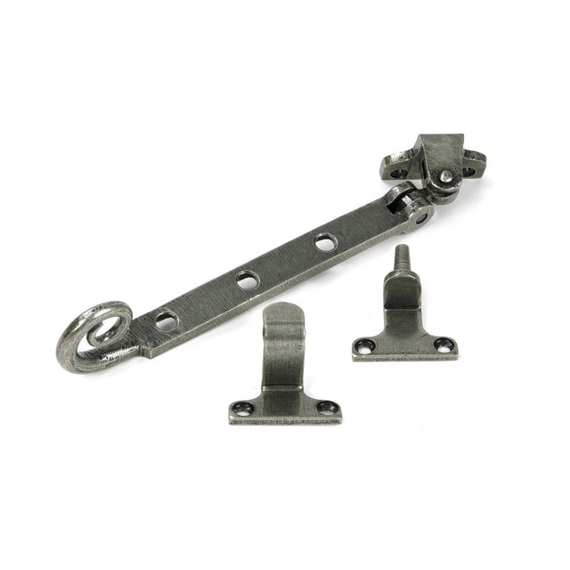 From The Anvil - Pewter 8" Monkeytail Stay (Steel Window) | Sku. 52033 | Trade Door Handles.