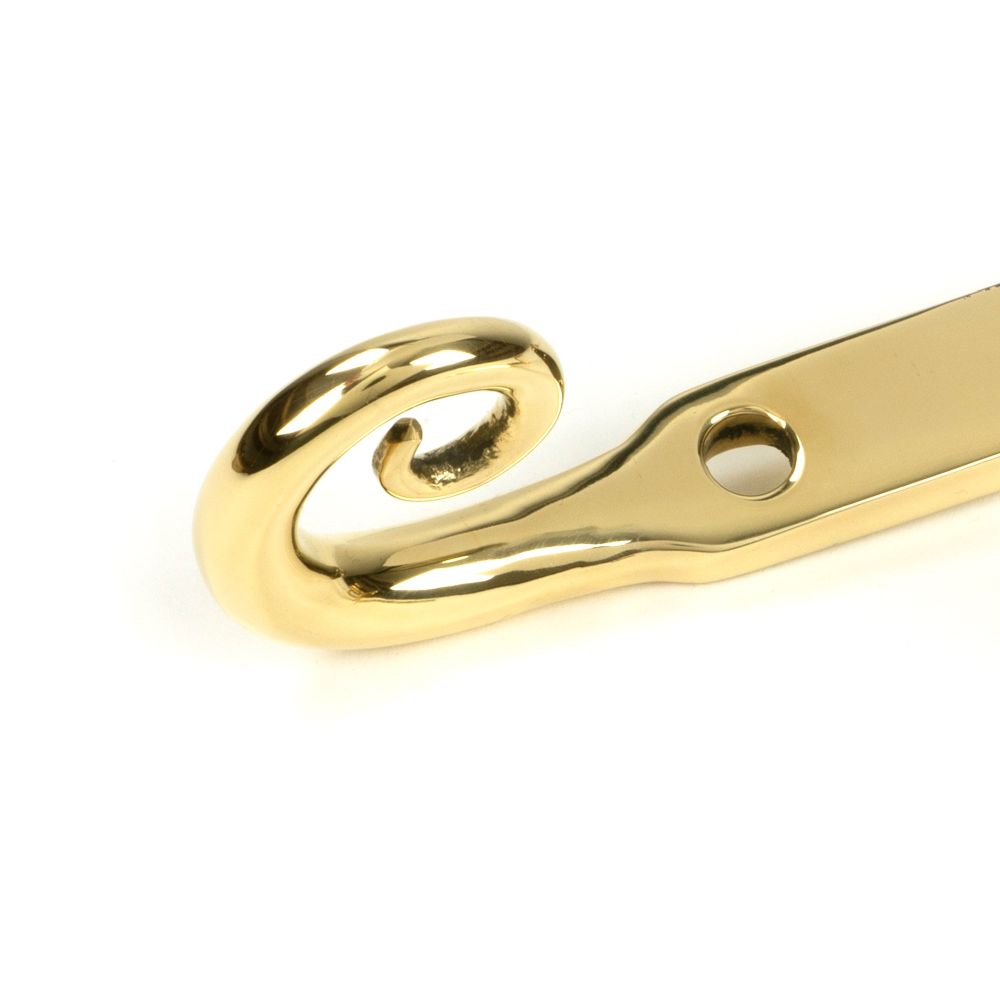From The Anvil - Polished Brass 8" Monkeytail Stay (Steel Window) | Sku. 52034 | Trade Door Handles.