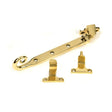 From The Anvil - Polished Brass 8" Monkeytail Stay (Steel Window) | Sku. 52034 | Trade Door Handles.
