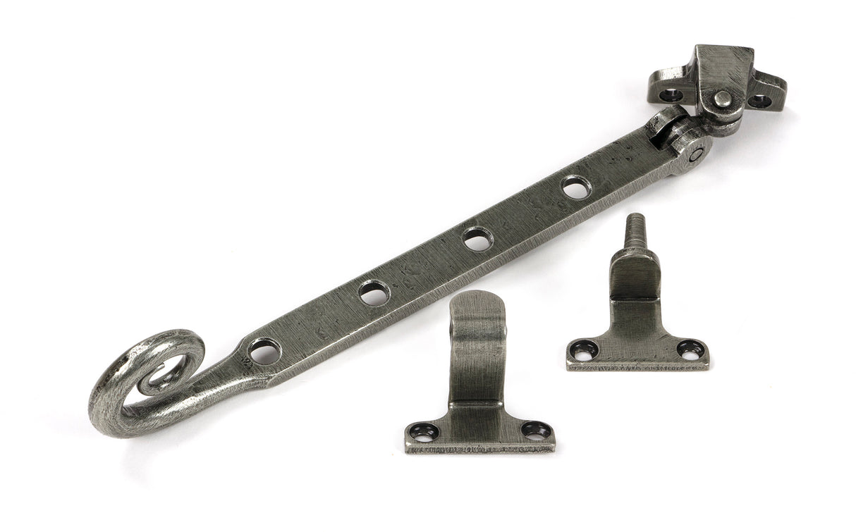 From The Anvil - Pewter 10" Monkeytail Stay (Steel Window) | Sku. 52037 | Trade Door Handles.