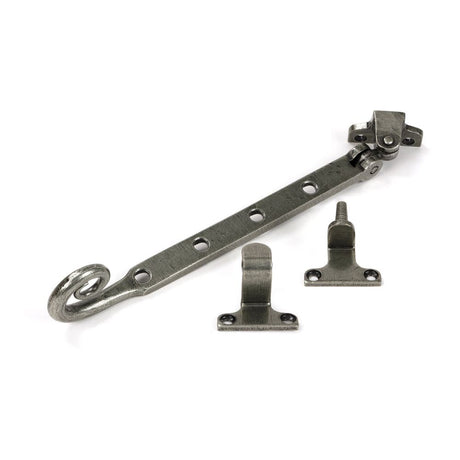 From The Anvil - Pewter 10" Monkeytail Stay (Steel Window) | Sku. 52037 | Trade Door Handles.