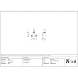 From The Anvil - Aged Bronze Locking Stay Pin (Steel Window) | Sku. 52043 | Trade Door Handles.