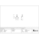 From The Anvil - Matt Black Locking Stay Pin (Steel Window) | Sku. 52045 | Trade Door Handles.