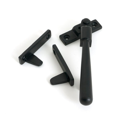 From The Anvil - Matt Black Night-Vent Locking Newbury Fastener | Sku. 52060 | Trade Door Handles.
