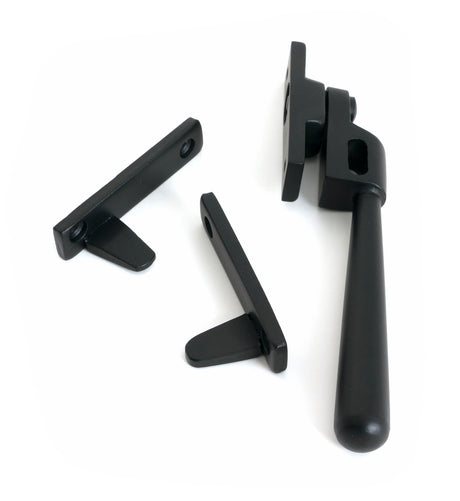 From The Anvil - Matt Black Night-Vent Locking Newbury Fastener | Sku. 52060 | Trade Door Handles.