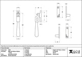 From The Anvil - Satin Marine SS (316) Night-Vent Locking Newbury Fastener