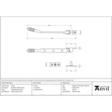 From The Anvil - Satin Marine SS (316) 8" Reeded Stay | Sku. 52071 | Trade Door Handles.