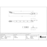 From The Anvil - Matt Black 10" Reeded Stay | Sku. 52072 | Trade Door Handles.