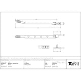 From The Anvil - Pewter 10" Reeded Stay | Sku. 52073 | Trade Door Handles.