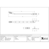 From The Anvil - Polished Marine SS (316) 12" Reeded Stay | Sku. 52078 | Trade Door Handles.