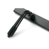 From The Anvil - Matt Black Reeded Slimline Lever Espag. Lock Set | Sku. 52080 | Trade Door Handles.