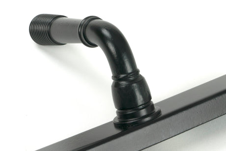 From The Anvil - Matt Black Reeded Slimline Lever Espag. Lock Set | Sku. 52080 | Trade Door Handles.