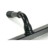 From The Anvil - Matt Black Reeded Slimline Lever Espag. Lock Set | Sku. 52080 | Trade Door Handles.