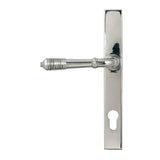 From The Anvil - Polished Marine SS (316) Reeded Slimline Lever Espag. Lock Set | Sku. 52082 | Trade Door Handles.