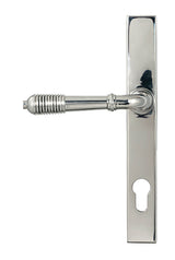 From The Anvil - Polished Marine SS (316) Reeded Slimline Lever Espag. Lock Set