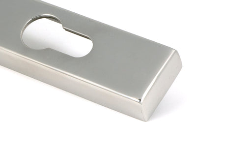 From The Anvil - Polished Marine SS (316) Reeded Slimline Lever Espag. Lock Set | Sku. 52082 | Trade Door Handles.