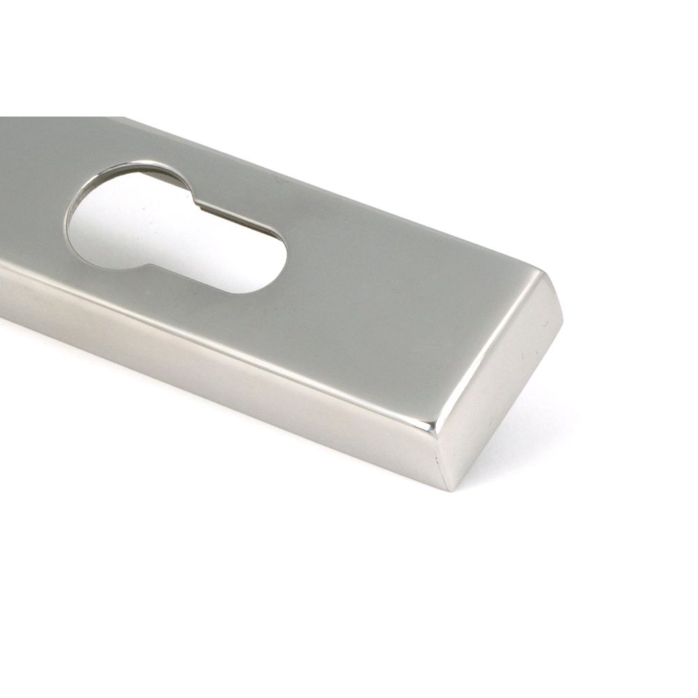 From The Anvil - Polished Marine SS (316) Reeded Slimline Lever Espag. Lock Set | Sku. 52082 | Trade Door Handles.