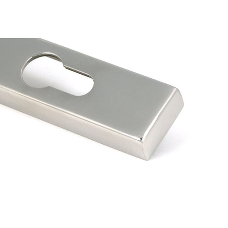 From The Anvil - Polished Marine SS (316) Reeded Slimline Lever Espag. Lock Set | Sku. 52082 | Trade Door Handles.
