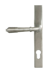 From The Anvil - Satin Marine SS (316) Reeded Slimline Lever Espag. Lock Set