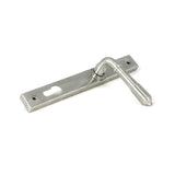 From The Anvil - Satin Marine SS (316) Reeded Slimline Lever Espag. Lock Set | Sku. 52083 | Trade Door Handles.