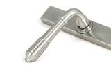 From The Anvil - Satin Marine SS (316) Reeded Slimline Lever Espag. Lock Set | Sku. 52083 | Trade Door Handles.