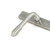 From The Anvil - Satin Marine SS (316) Reeded Slimline Lever Espag. Lock Set | Sku. 52083 | Trade Door Handles.