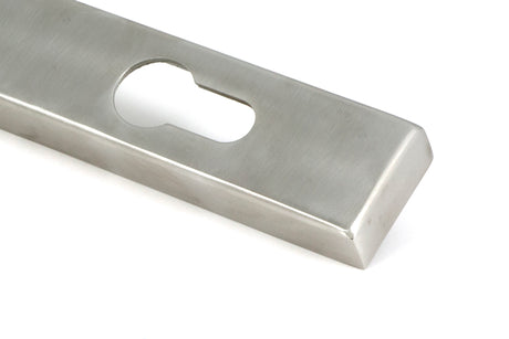 From The Anvil - Satin Marine SS (316) Reeded Slimline Lever Espag. Lock Set | Sku. 52083 | Trade Door Handles.