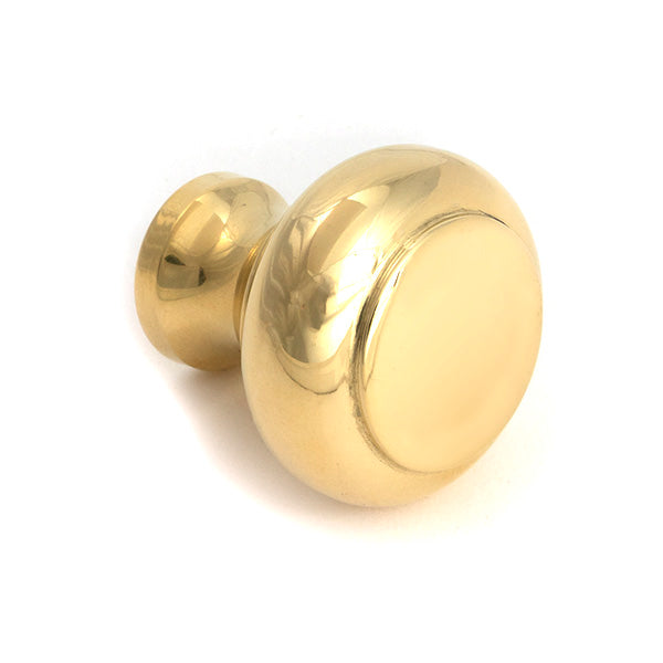 From The Anvil - Polished Brass Regency Cabinet Knob - Small