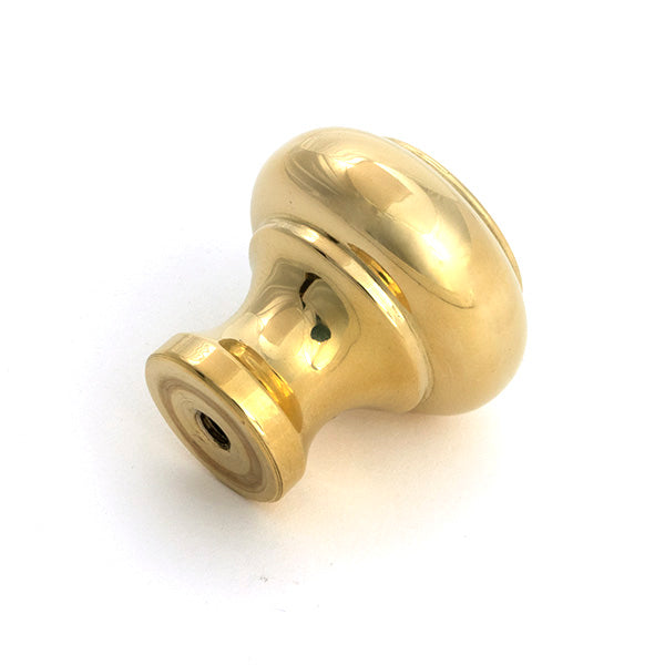 From The Anvil - Polished Brass Regency Cabinet Knob - Small