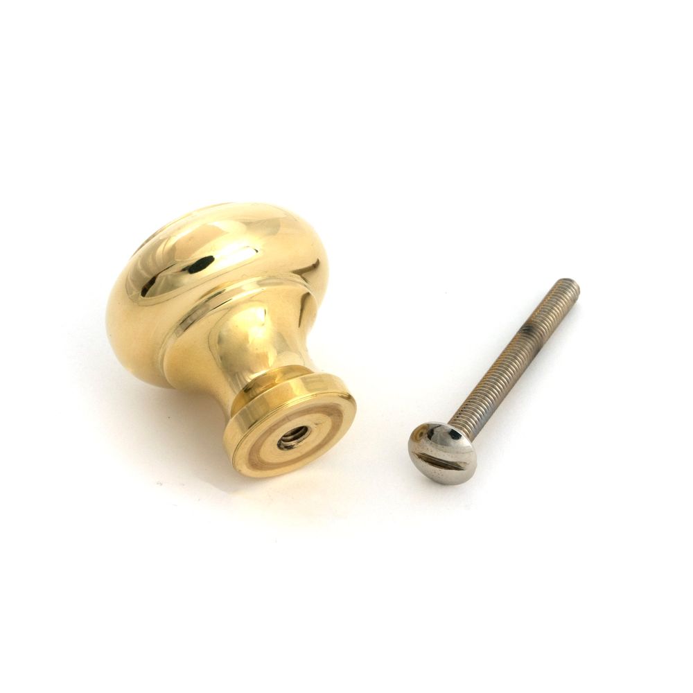 From The Anvil - Polished Brass Regency Cabinet Knob - Small | Sku. 52085 | Trade Door Handles.