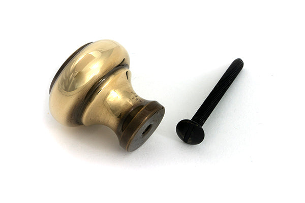 From The Anvil - Aged Brass Regency Cabinet Knob - Small