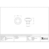 From The Anvil - Aged Brass Regency Cabinet Knob - Large | Sku. 52088 | Trade Door Handles.