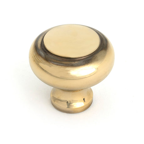 This is an image of From The Anvil - Aged Brass Regency Cabinet Knob - Large available to order from Trade Door Handles in Kendal.