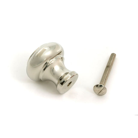 From The Anvil - Polished Nickel Regency Cabinet Knob - Small | Sku. 52089 | Trade Door Handles.