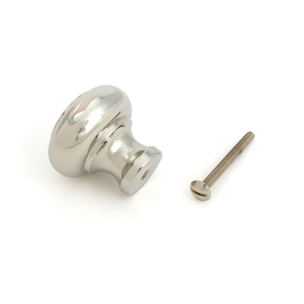From The Anvil - Polished Nickel Regency Cabinet Knob - Large | Sku. 52090 | Trade Door Handles.