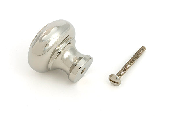 From The Anvil - Polished Nickel Regency Cabinet Knob - Large