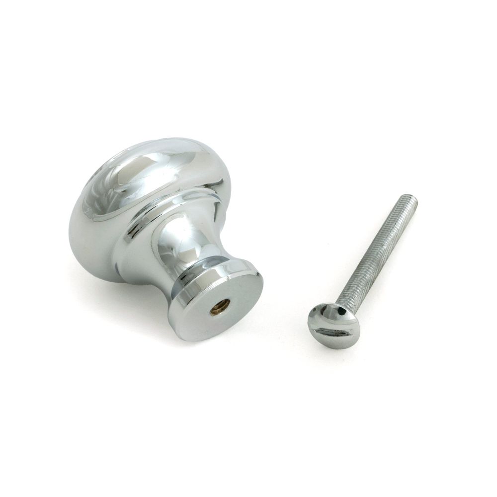 From The Anvil - Polished Chrome Regency Cabinet Knob - Small | Sku. 52091 | Trade Door Handles.